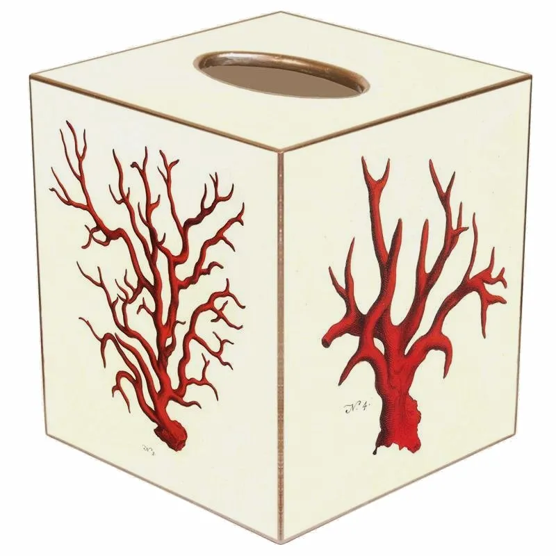 Branching Coral Decoupage Bath Sets