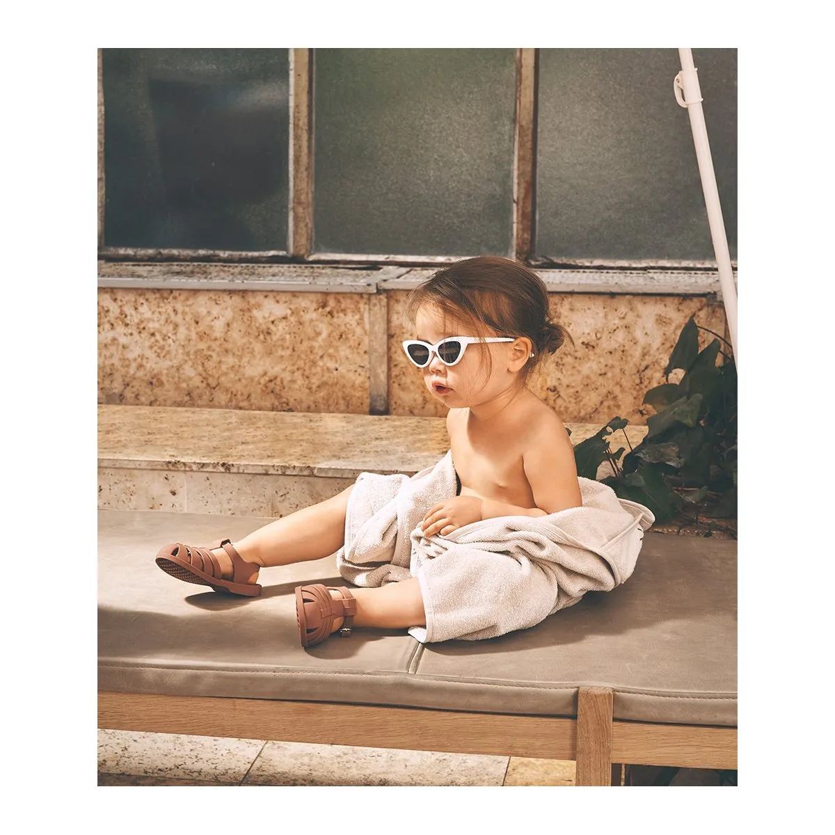 Bre Beach Sandals - Dark rose