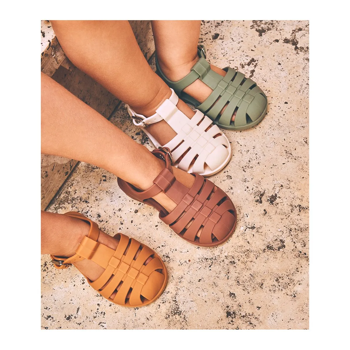 Bre Beach Sandals - Dark rose