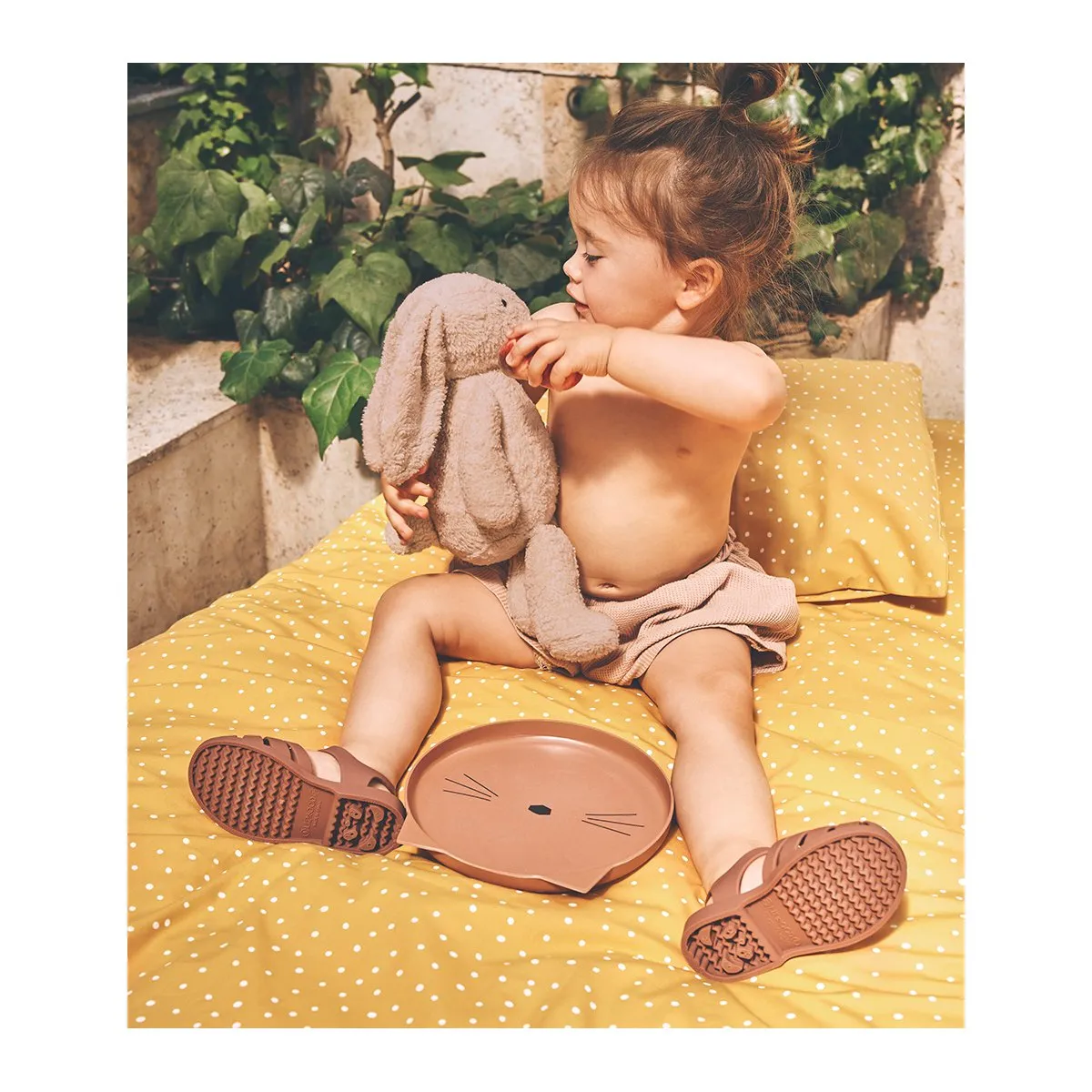 Bre Beach Sandals - Dark rose