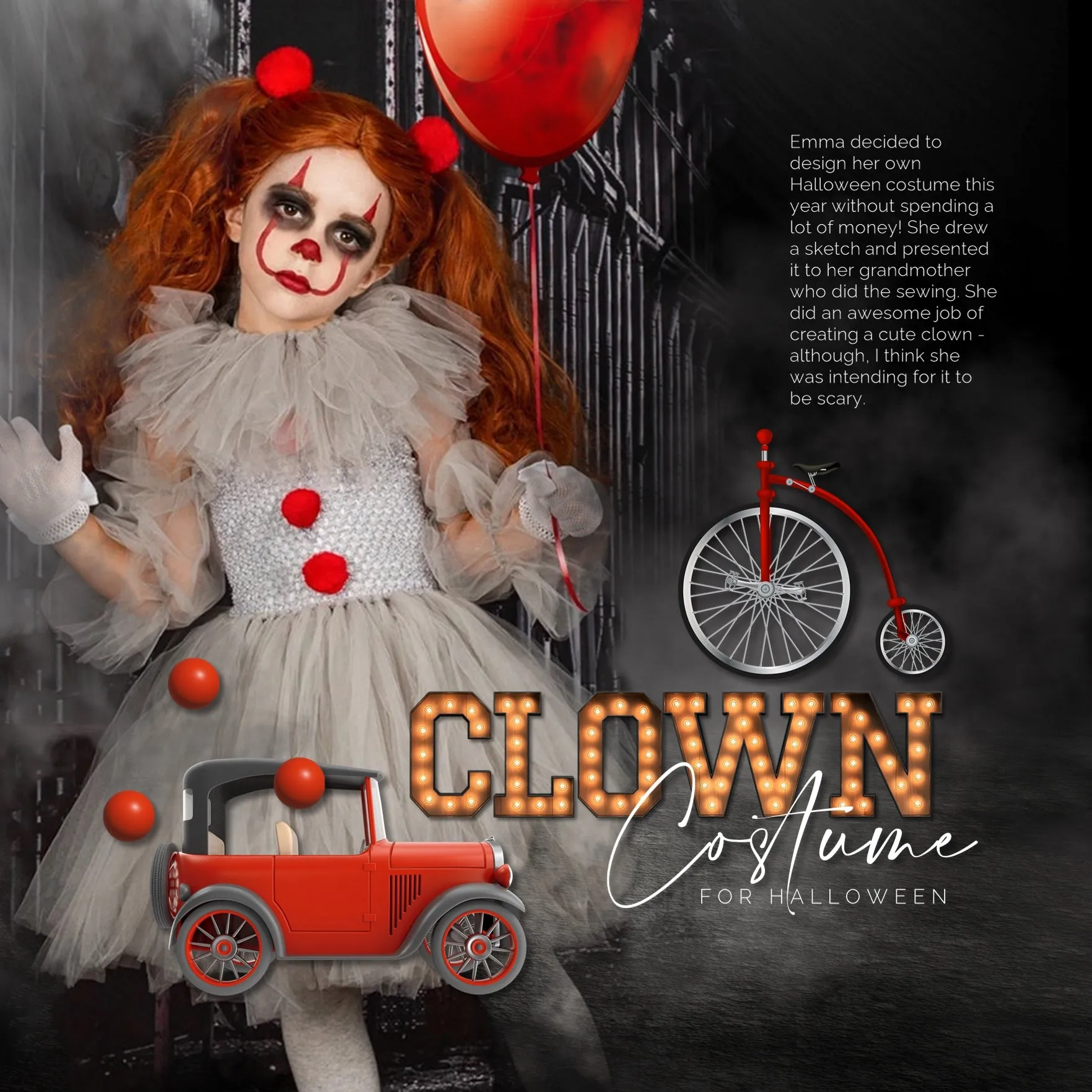Circus Carnival Elements Digital Scrapbook Kit