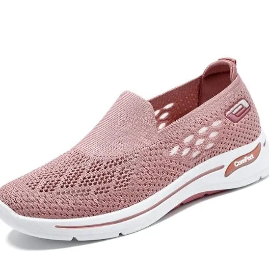cloth shoes single shoes hiking shoes womens casual and breathable shoes for middle-aged and elderly mothers