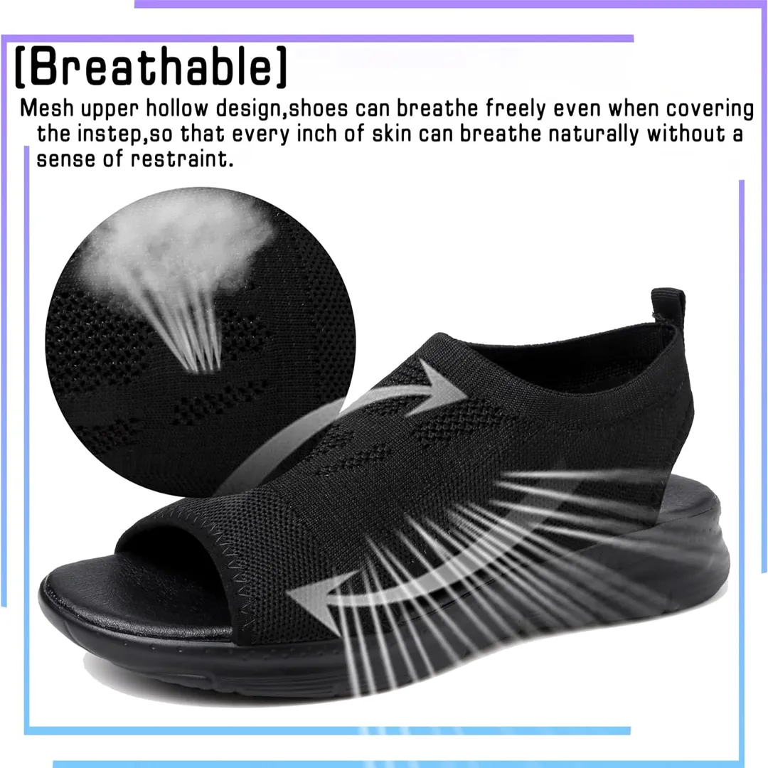 Comfyfleek Arch Support Backstrap Wide Width Sport Sandals