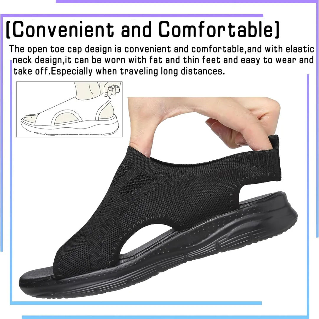Comfyfleek Arch Support Backstrap Wide Width Sport Sandals