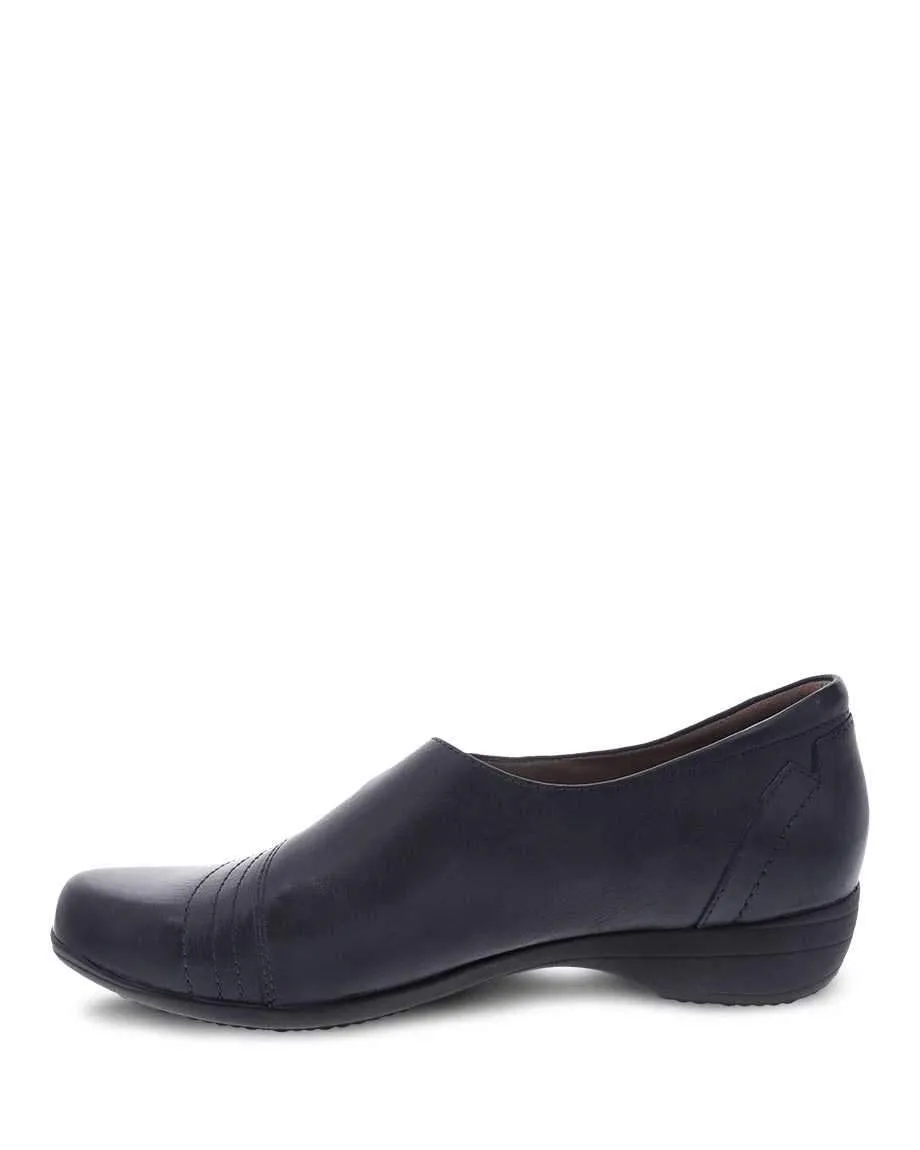 Dansko Women's Franny Shoes- Navy Leather