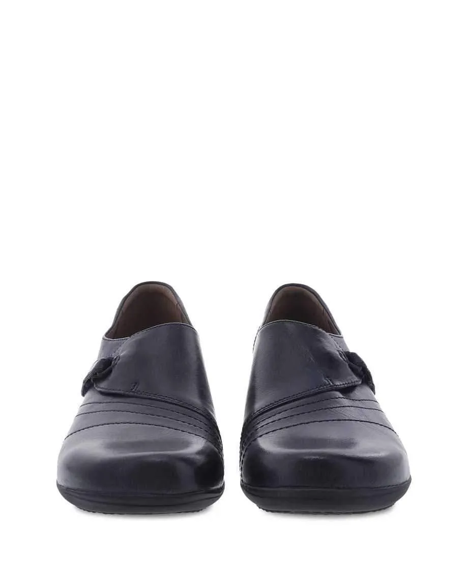 Dansko Women's Franny Shoes- Navy Leather