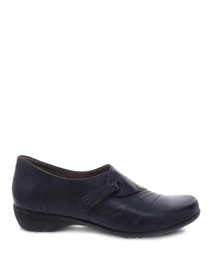 Dansko Women's Franny Shoes- Navy Leather