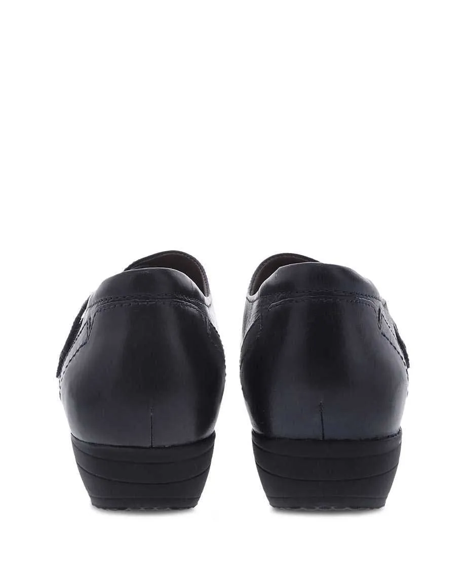 Dansko Women's Franny Shoes- Navy Leather