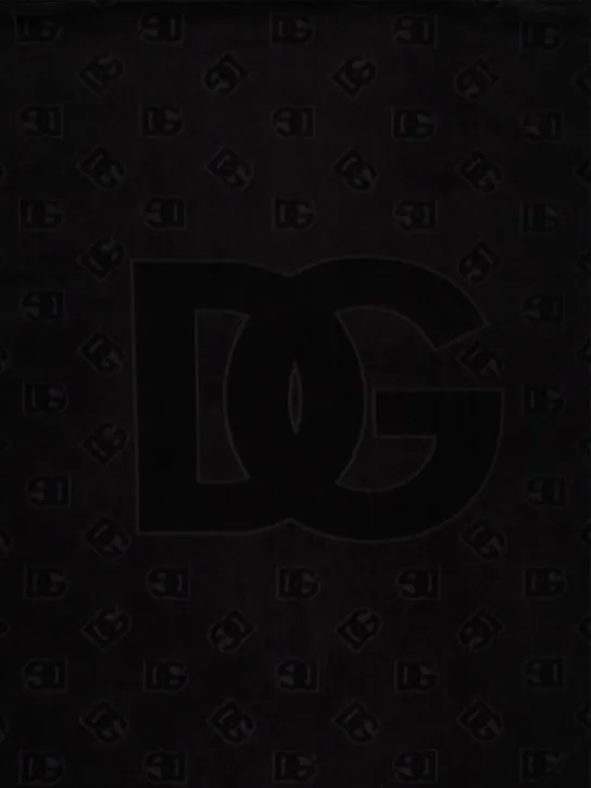 Dolce&amp;Gabbana   Monogram jacquard cotton beach towel 