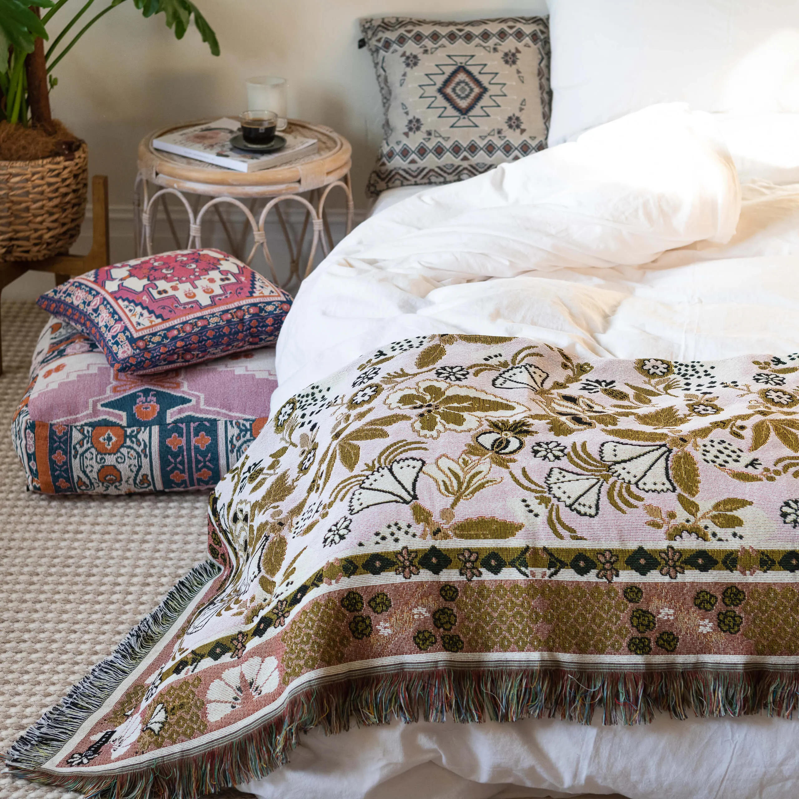 'Eleanor Rigby' Woven Picnic Rug / Throw
