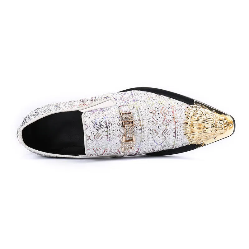 Europe Station Men's Shoes 2023 Spring and Autumn New Trendy Brand Full Diamond Casual Shoes Men's Inner Heightened Board Shoes Platform Booties