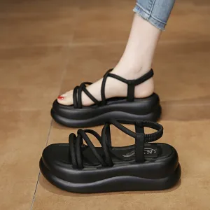Fashion thick soles and heightened beach shoes