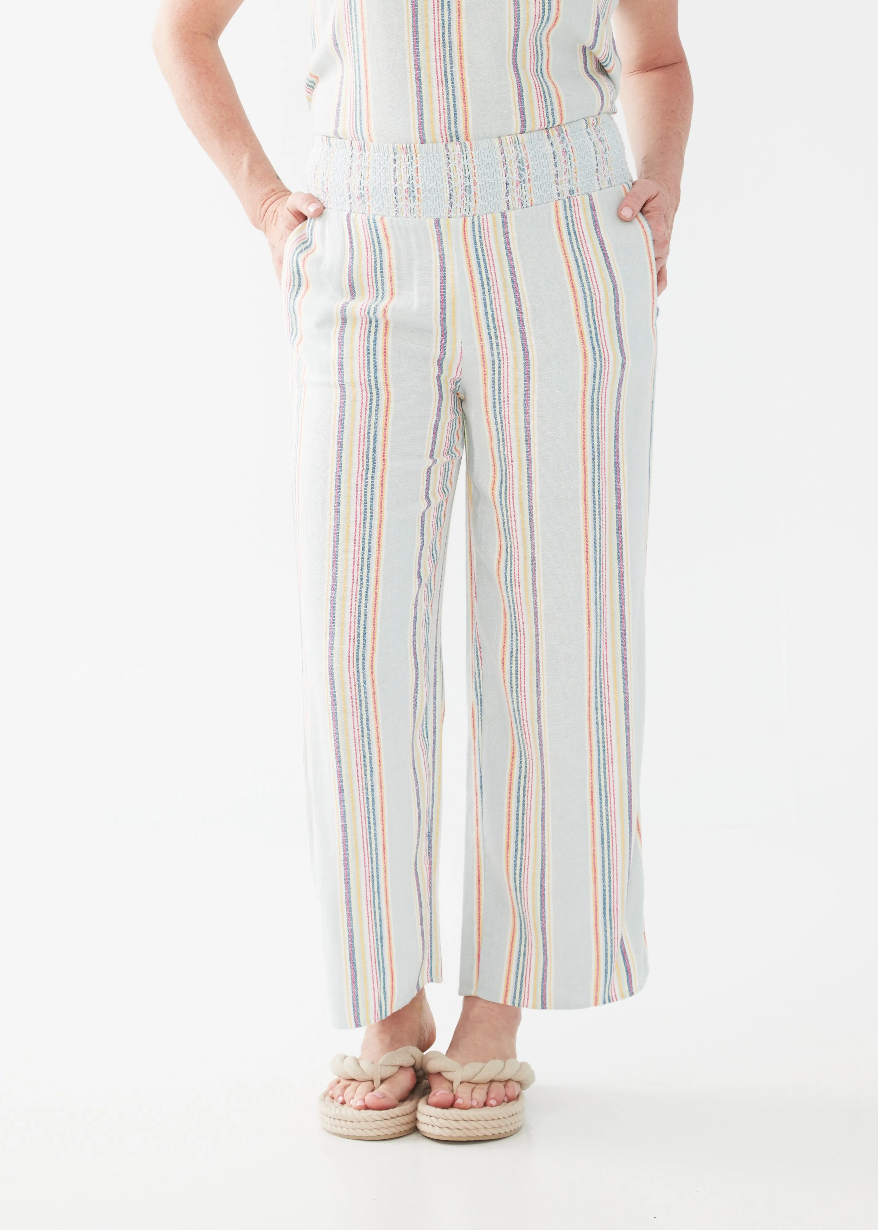 FDJ Woven Pull-On Stripe Pant 2038983 Multi