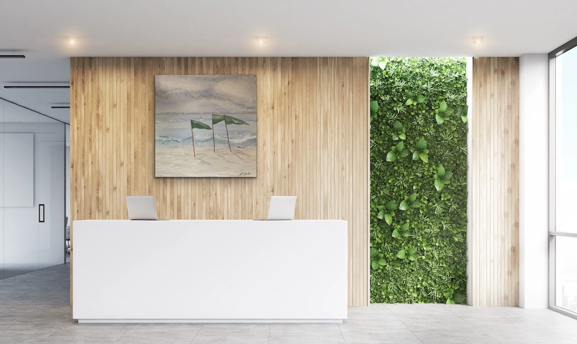 Finish Line Original Canvas by Kerrie Griffin