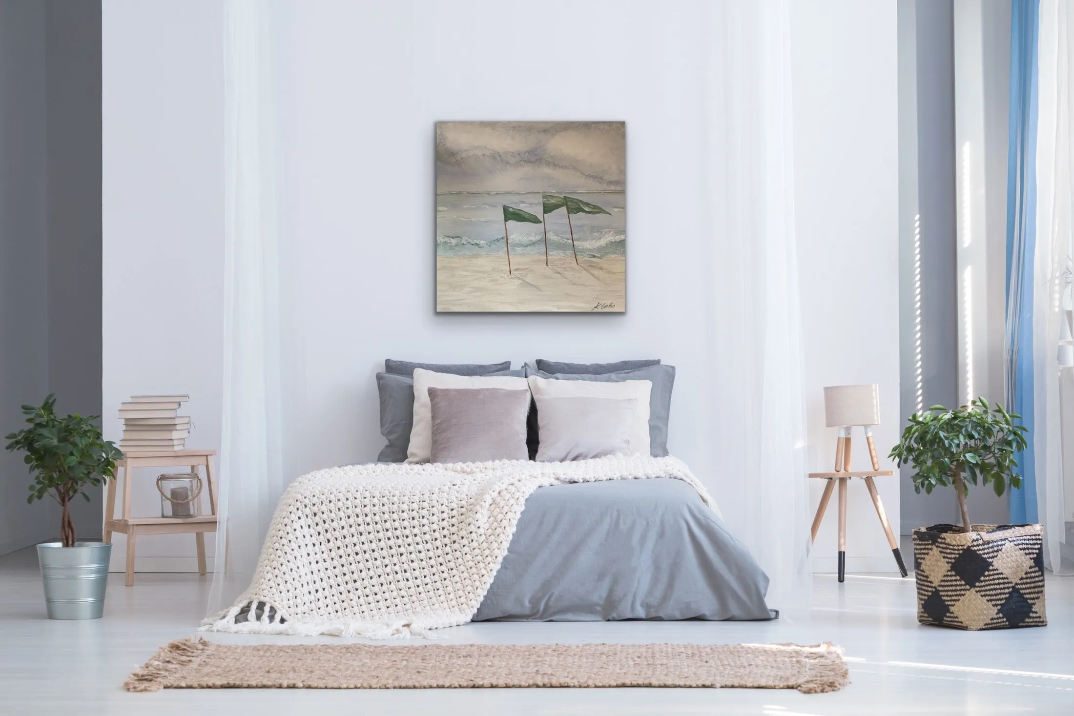 Finish Line Original Canvas by Kerrie Griffin