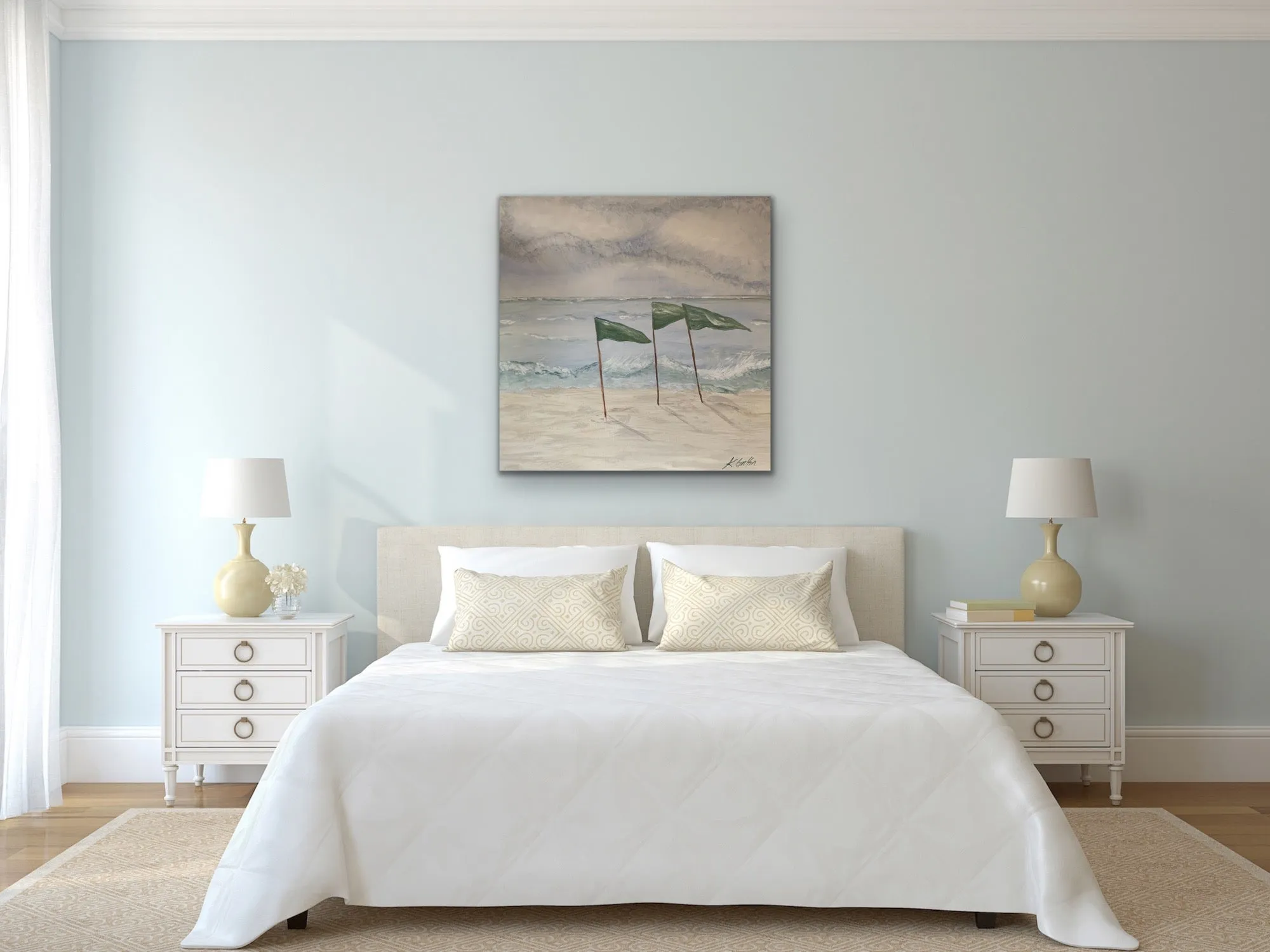 Finish Line Original Canvas by Kerrie Griffin