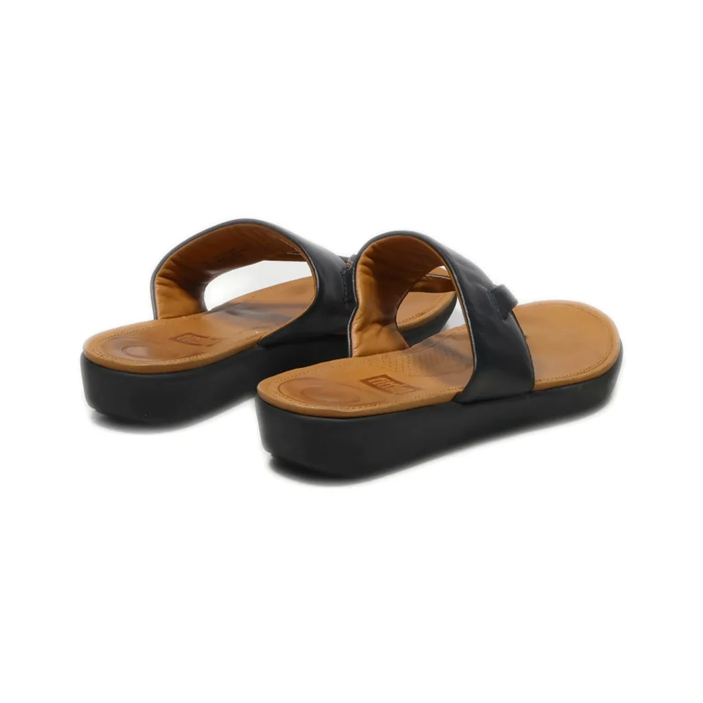 Fitflop Flip Flops Leather Black Colour For Women