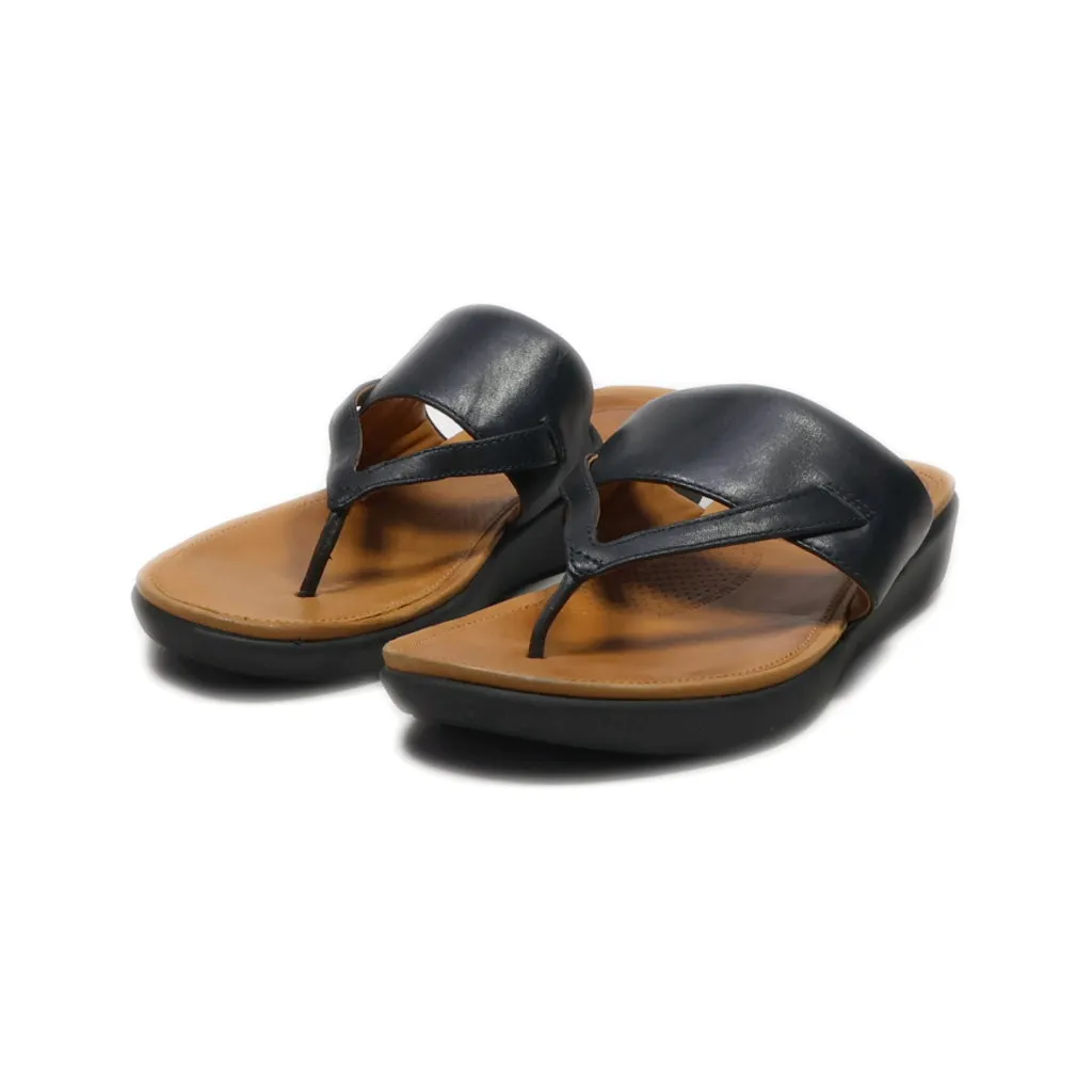 Fitflop Flip Flops Leather Black Colour For Women
