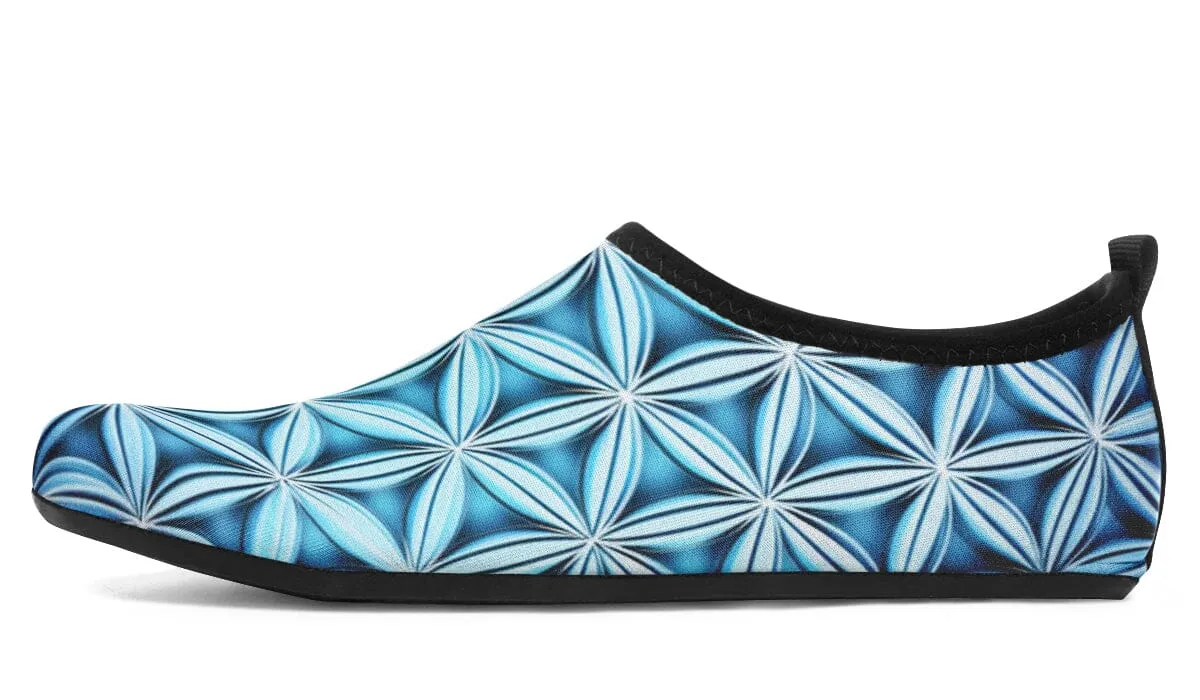 Flower Life Igloo Blue Barefoot Shoes