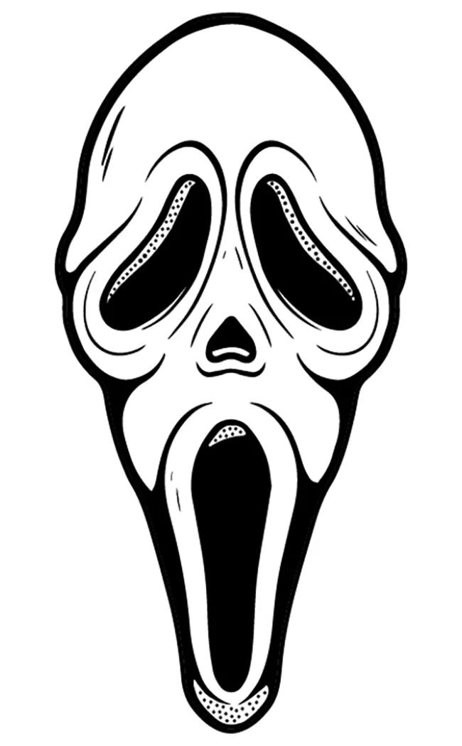 Ghostface Scream | Shaped Beach Towel