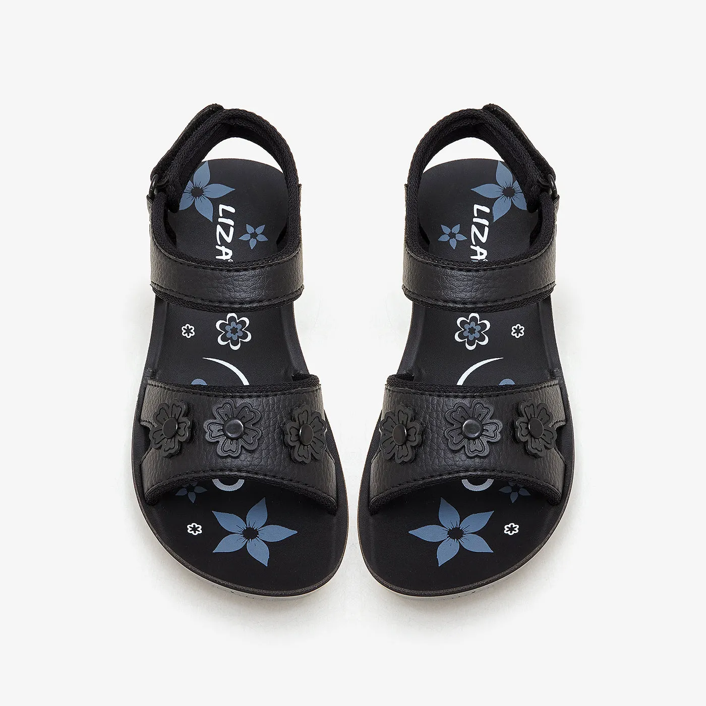 Girls' Floral Detail Sandals