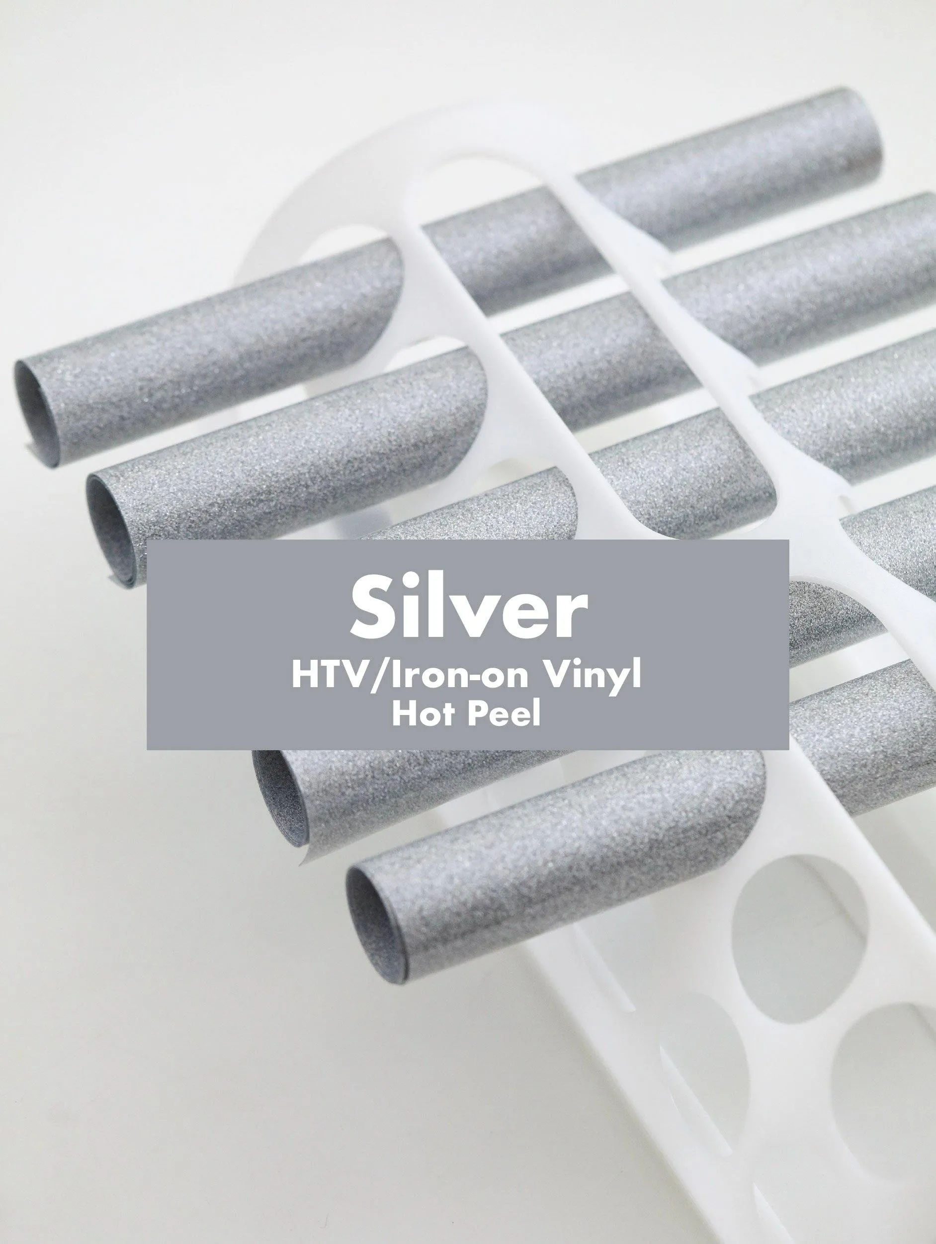 Glitter HTV Heat Transfer Iron-on Vinyl (Hot Peel) 10x12in Sheet