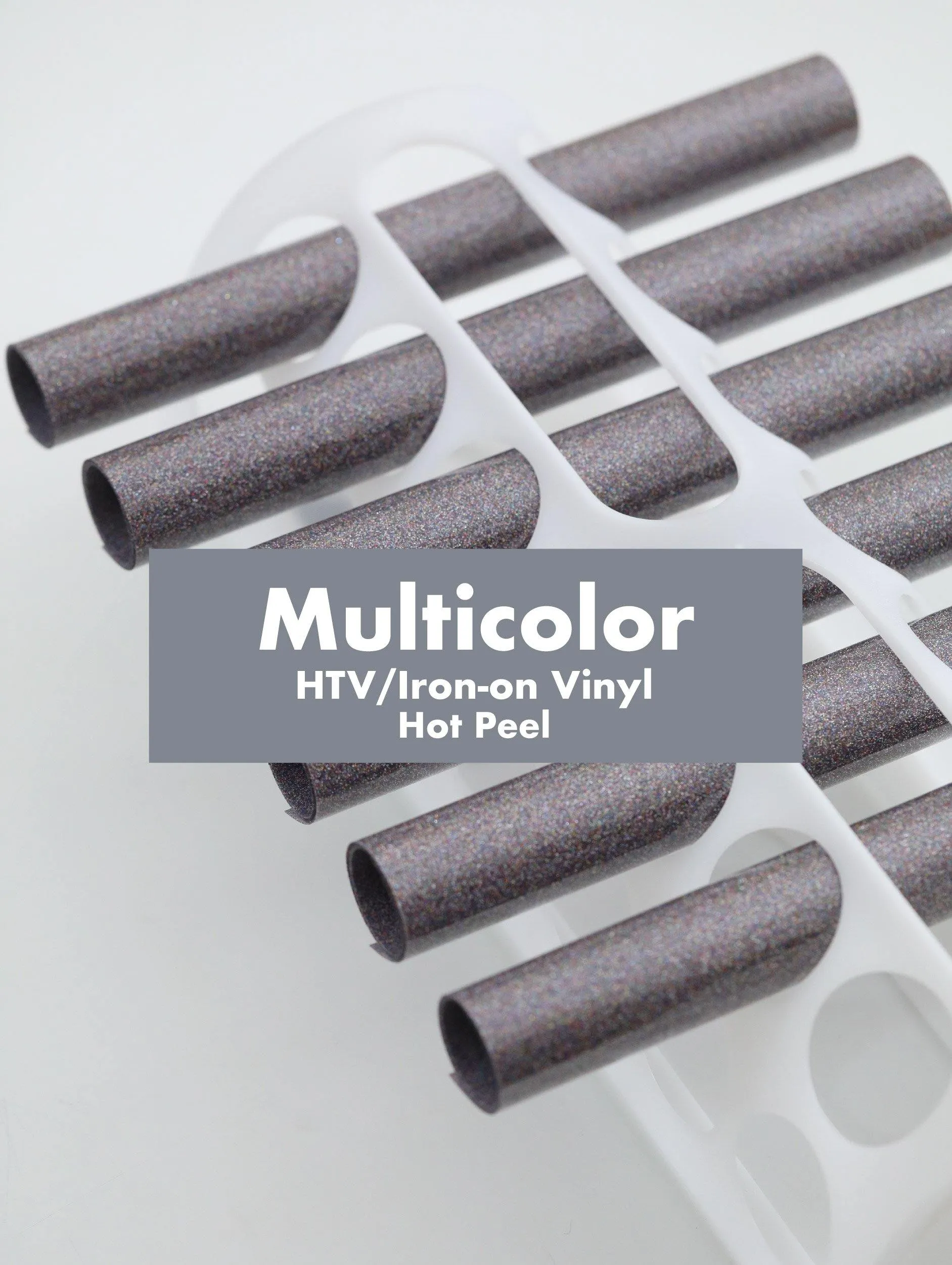 Glitter HTV Heat Transfer Iron-on Vinyl (Hot Peel) 10x12in Sheet