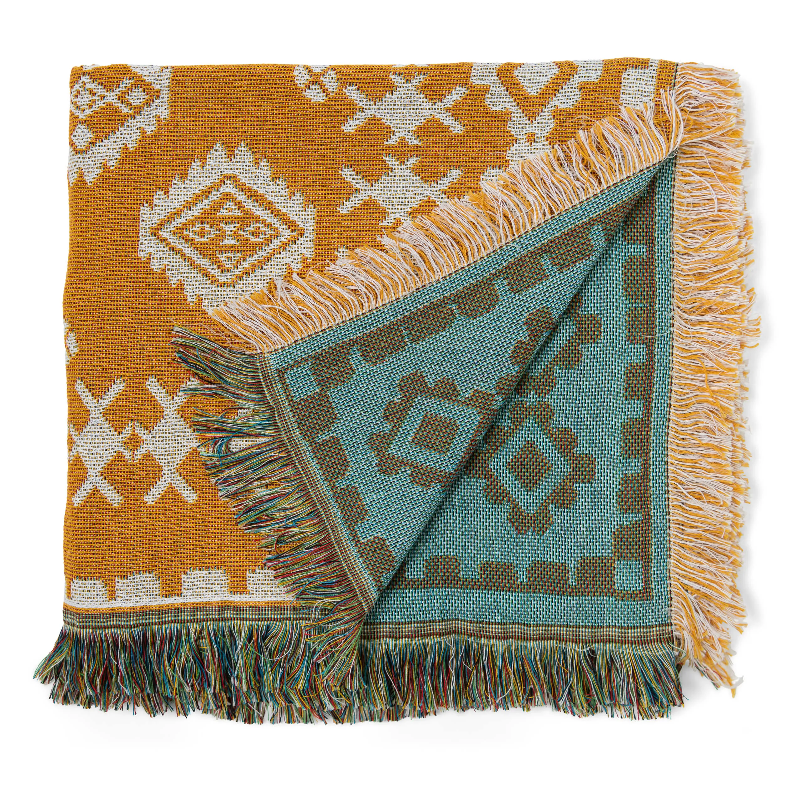 'Good Day Sunshine' Woven Picnic Rug / Throw