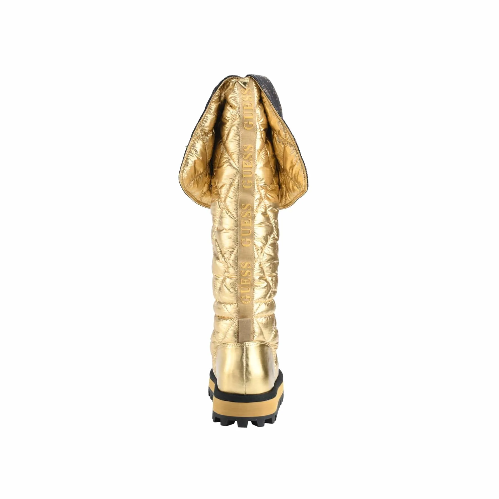 GUESS - Gold Lug Sole Quilted Ladiva Round Toe Platform