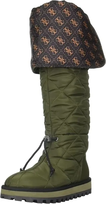 GUESS - Gold Lug Sole Quilted Ladiva Round Toe Platform