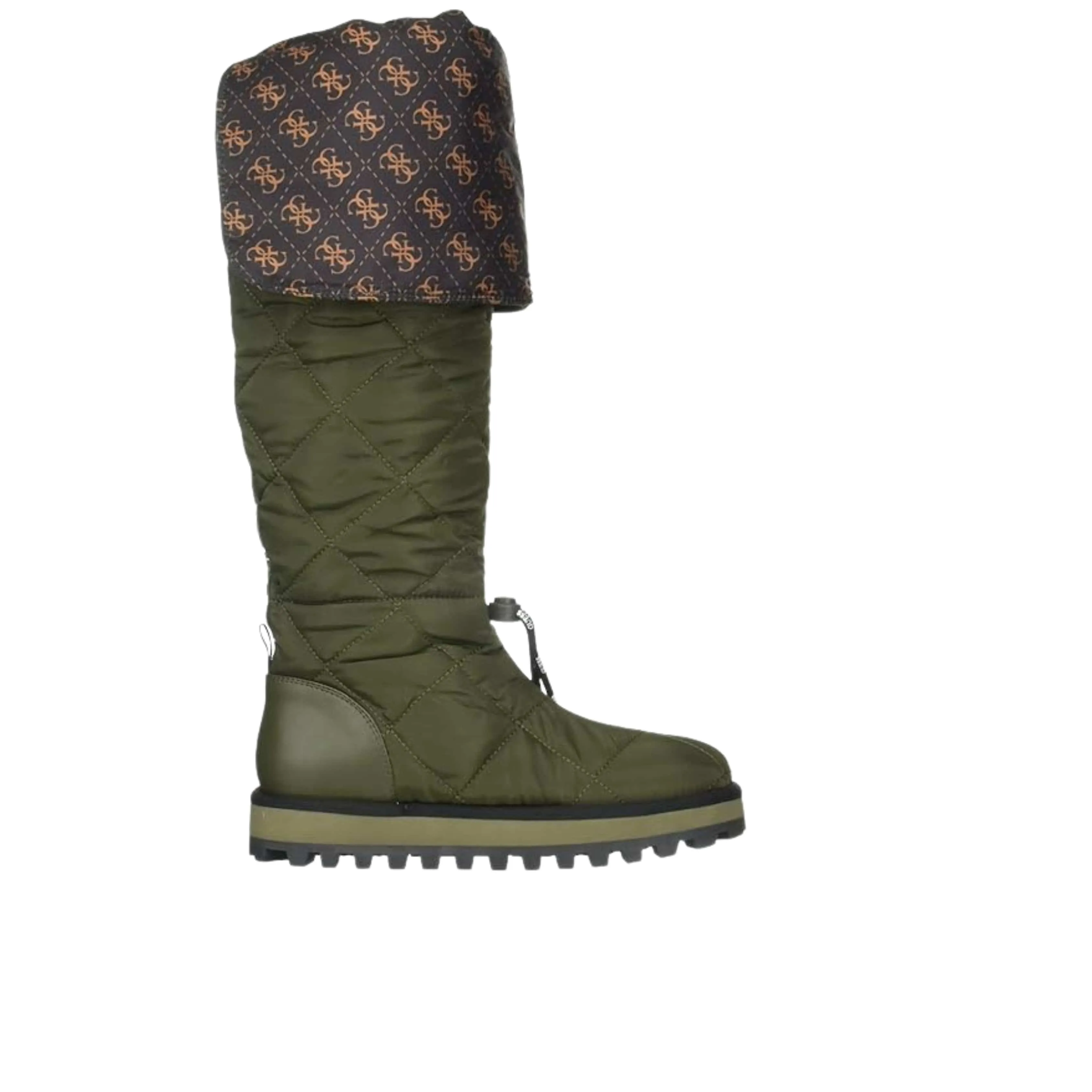 GUESS - Gold Lug Sole Quilted Ladiva Round Toe Platform