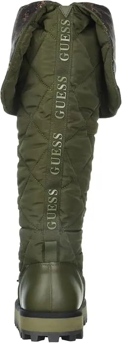 GUESS - Gold Lug Sole Quilted Ladiva Round Toe Platform