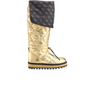 GUESS - Gold Lug Sole Quilted Ladiva Round Toe Platform