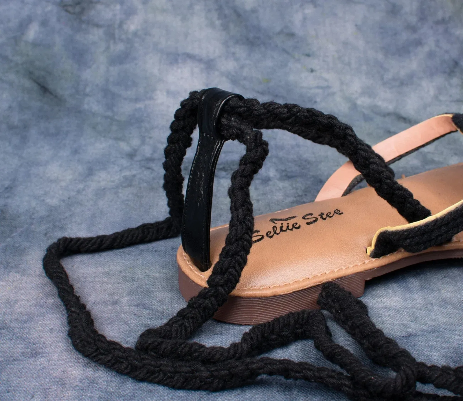 Handcrafted Rope-Style Sandal with Leather Base