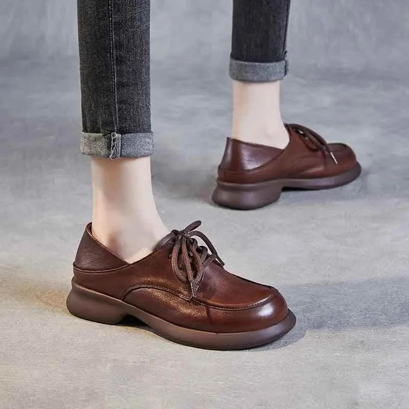 Handmade Leather Pumps: AZ258 Women's Dress Shoes with Casual Heel