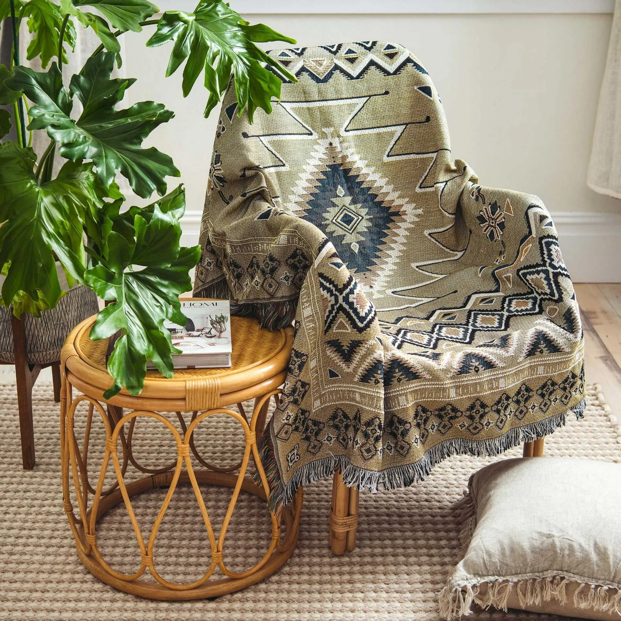 'Hey Jude' Woven Picnic Rug / Throw