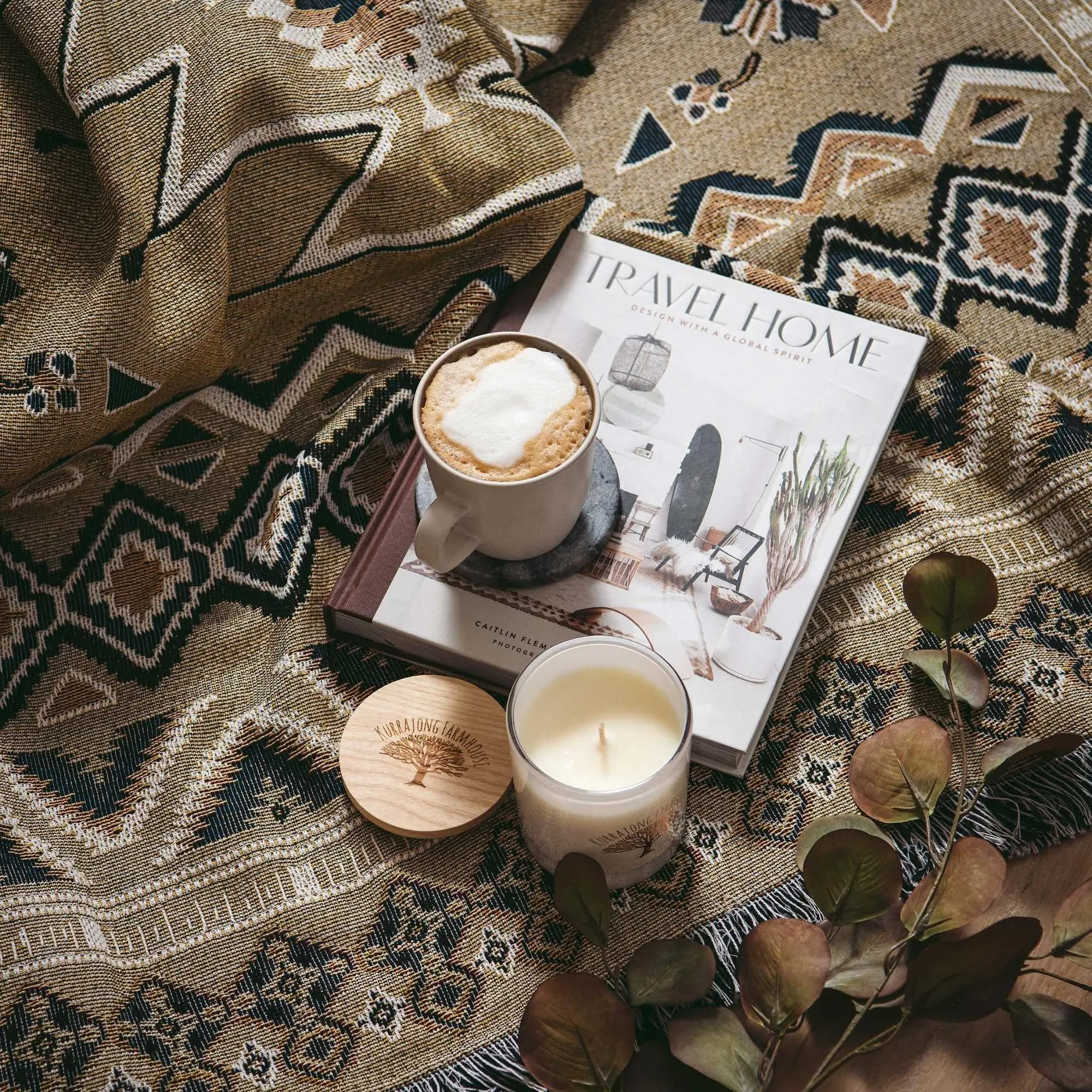 'Hey Jude' Woven Picnic Rug / Throw