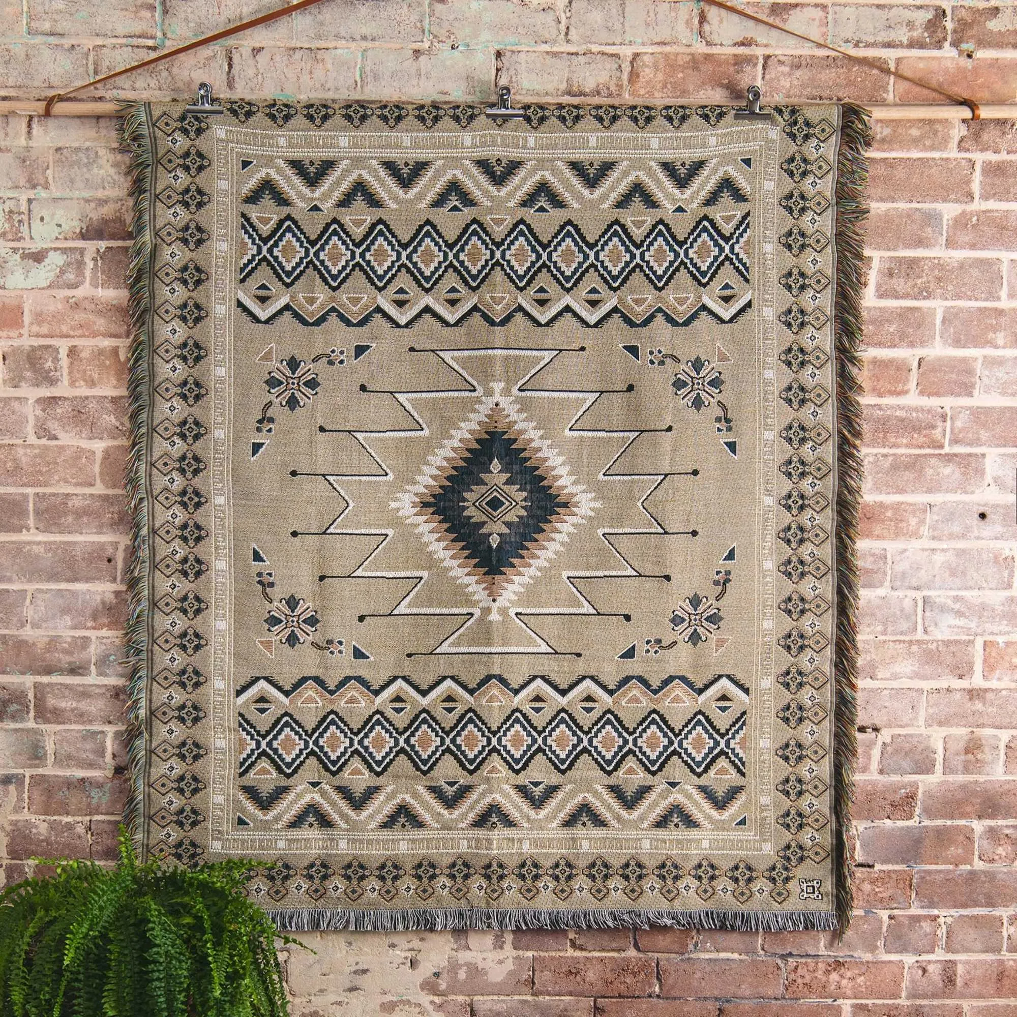 'Hey Jude' Woven Picnic Rug / Throw