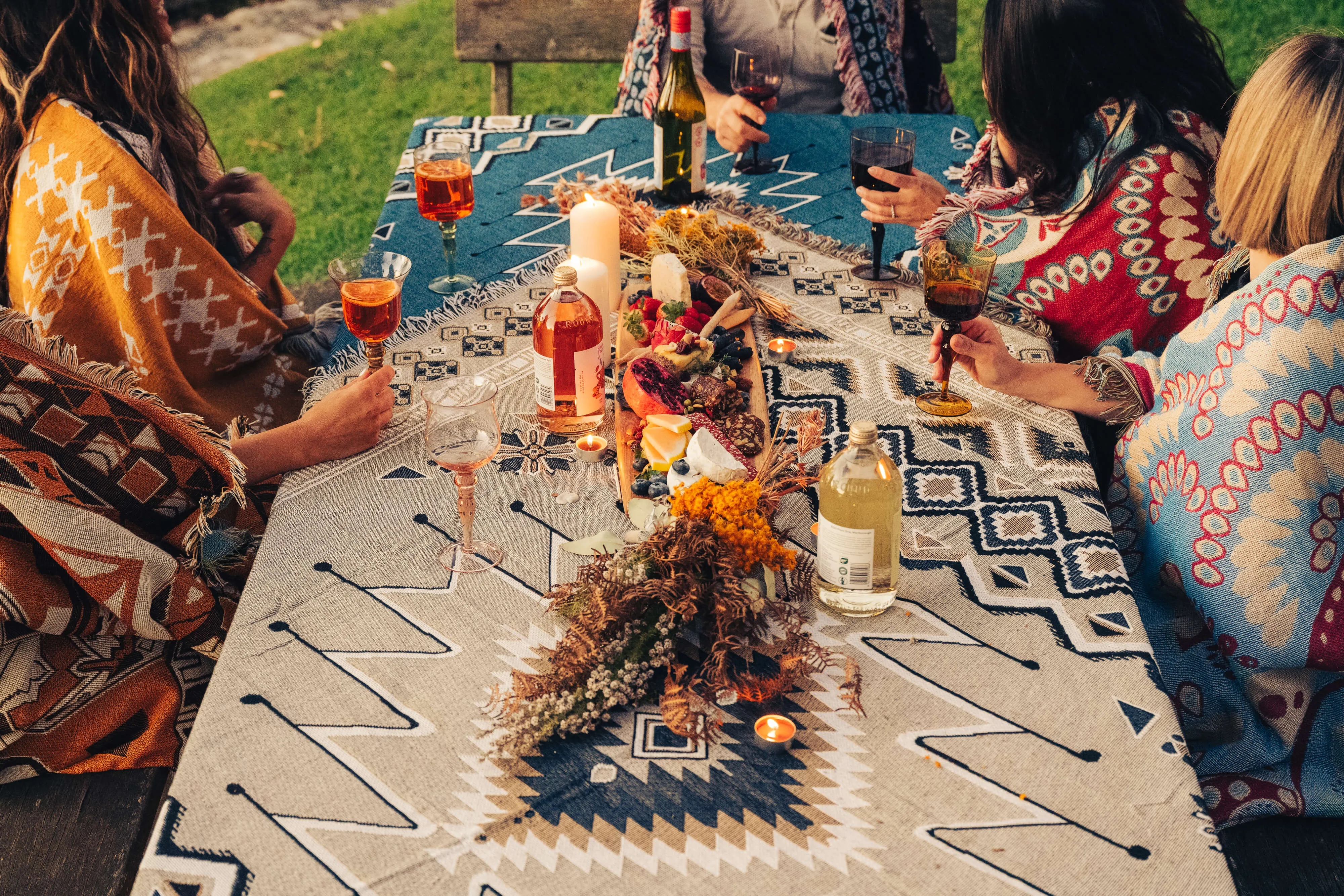 'Hey Jude' Woven Picnic Rug / Throw