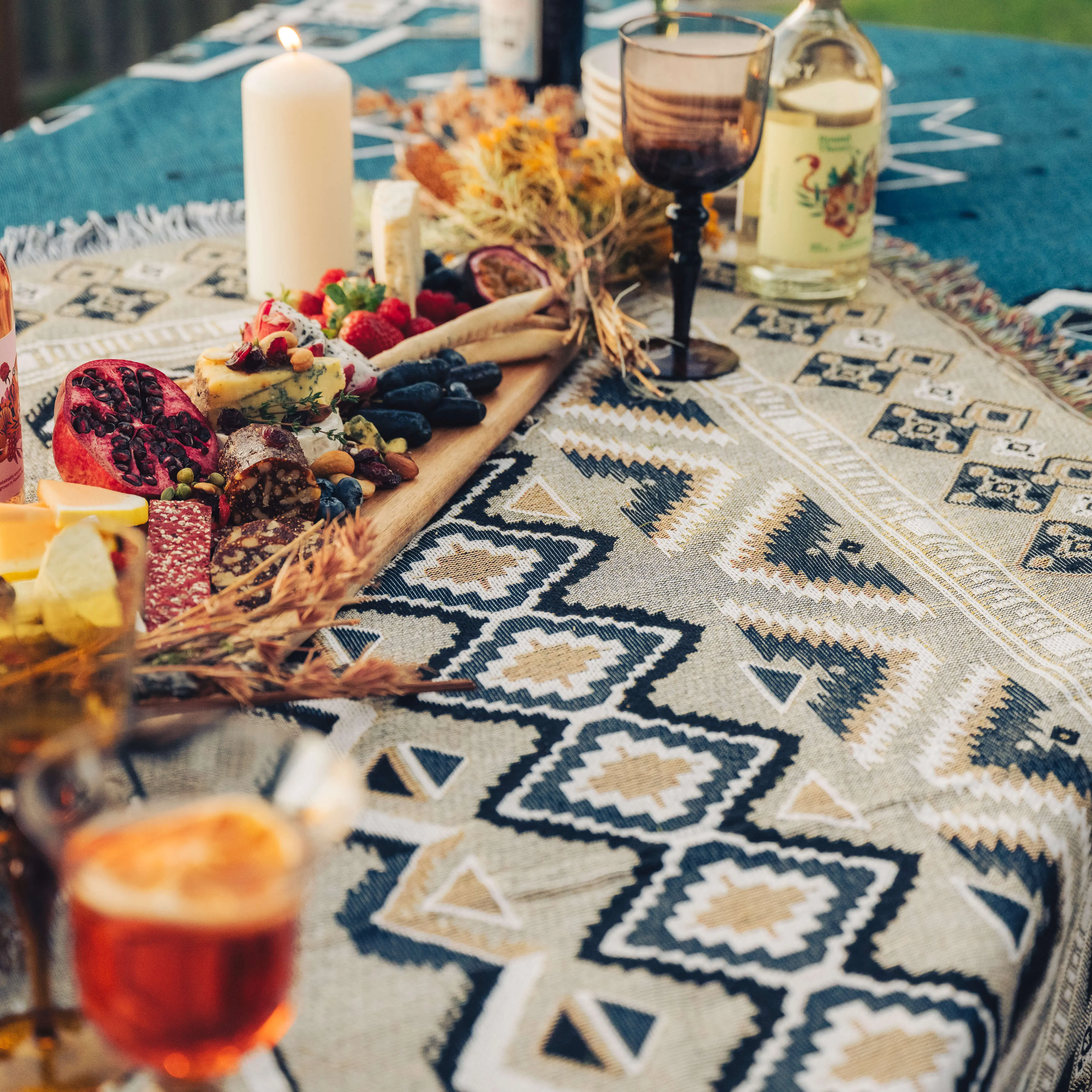 'Hey Jude' Woven Picnic Rug / Throw