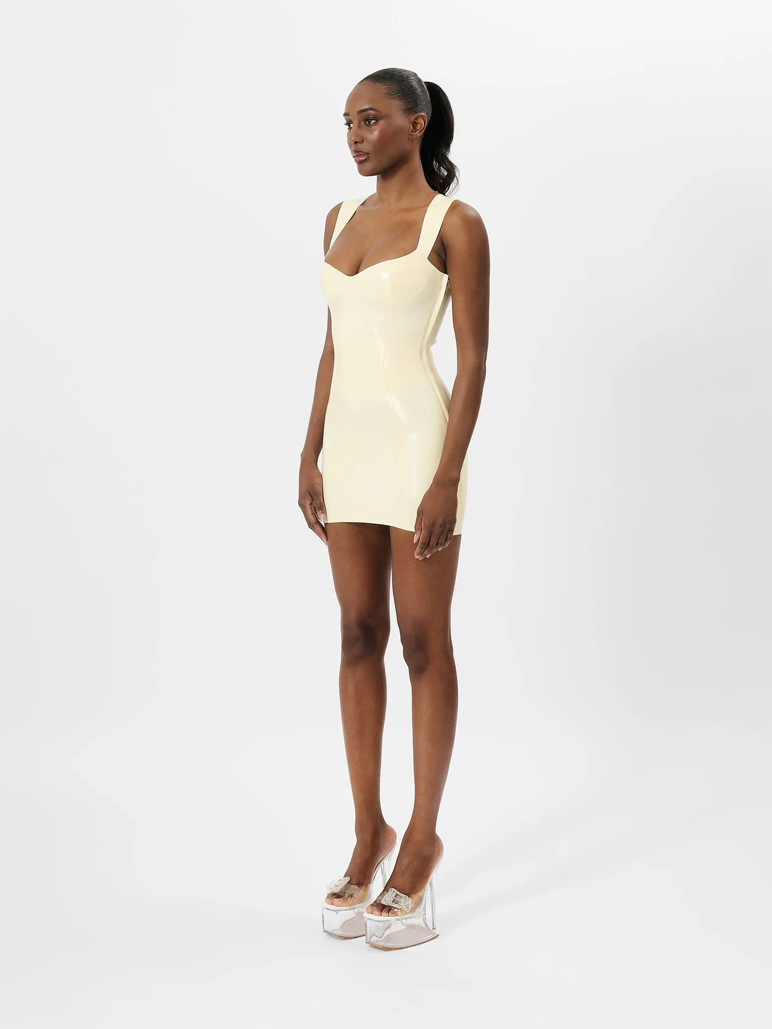 Holli Would Latex Dress White
