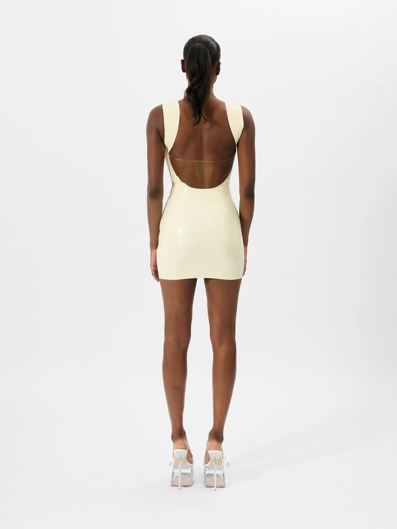 Holli Would Latex Dress White