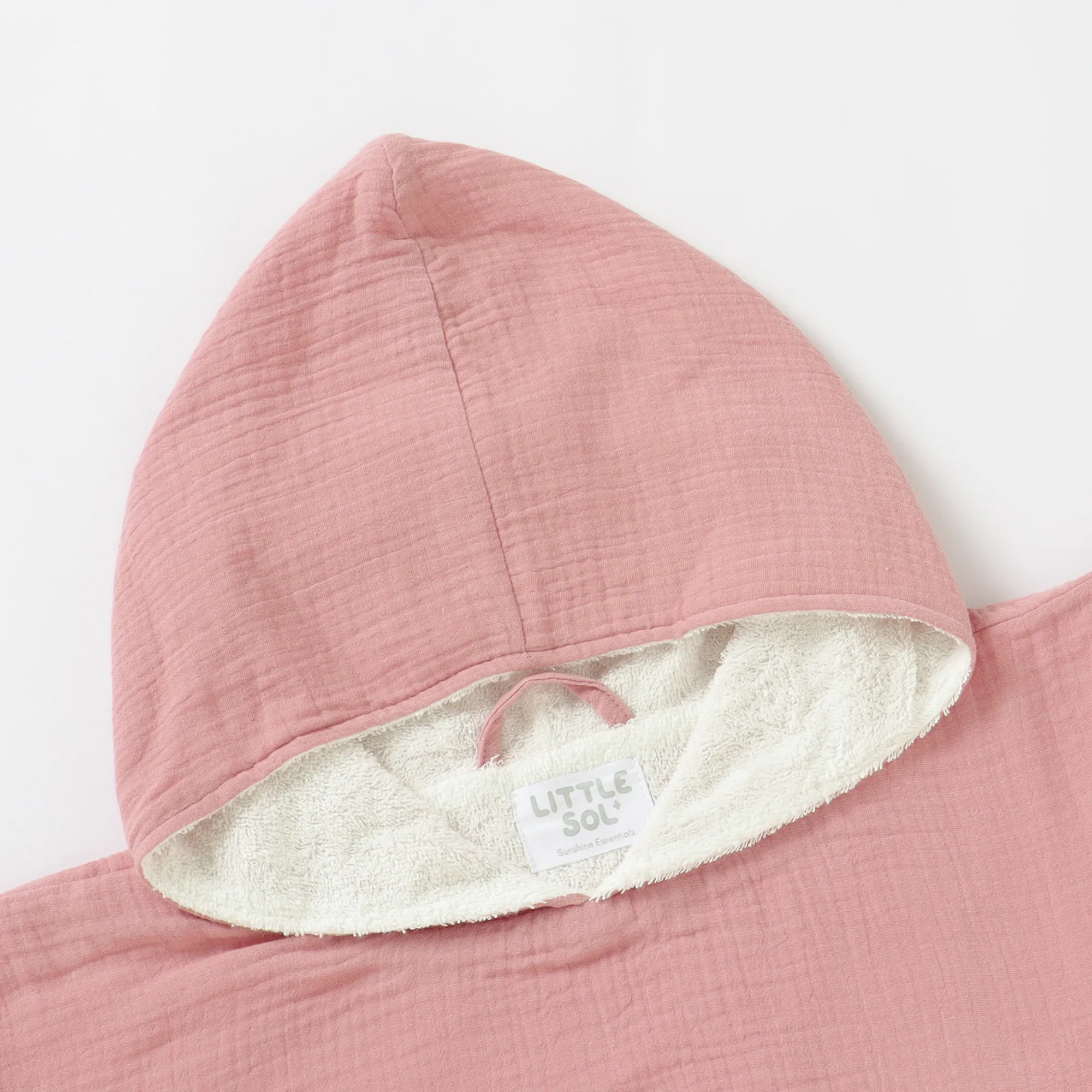 Hooded Beach Towel - Coral Pink (2 - 6 Years)