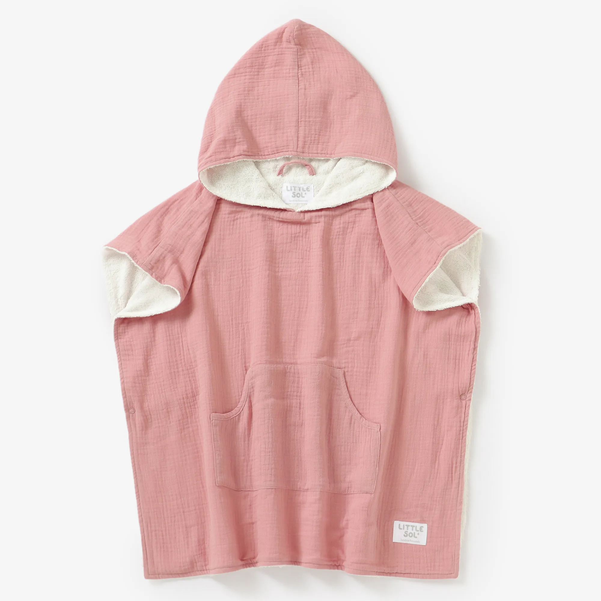 Hooded Beach Towel - Coral Pink (2 - 6 Years)