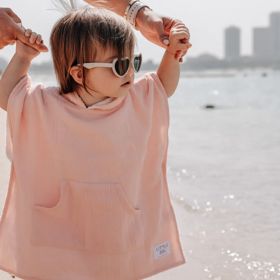 Hooded Beach Towel - Soft Pink (0 - 2 Years)