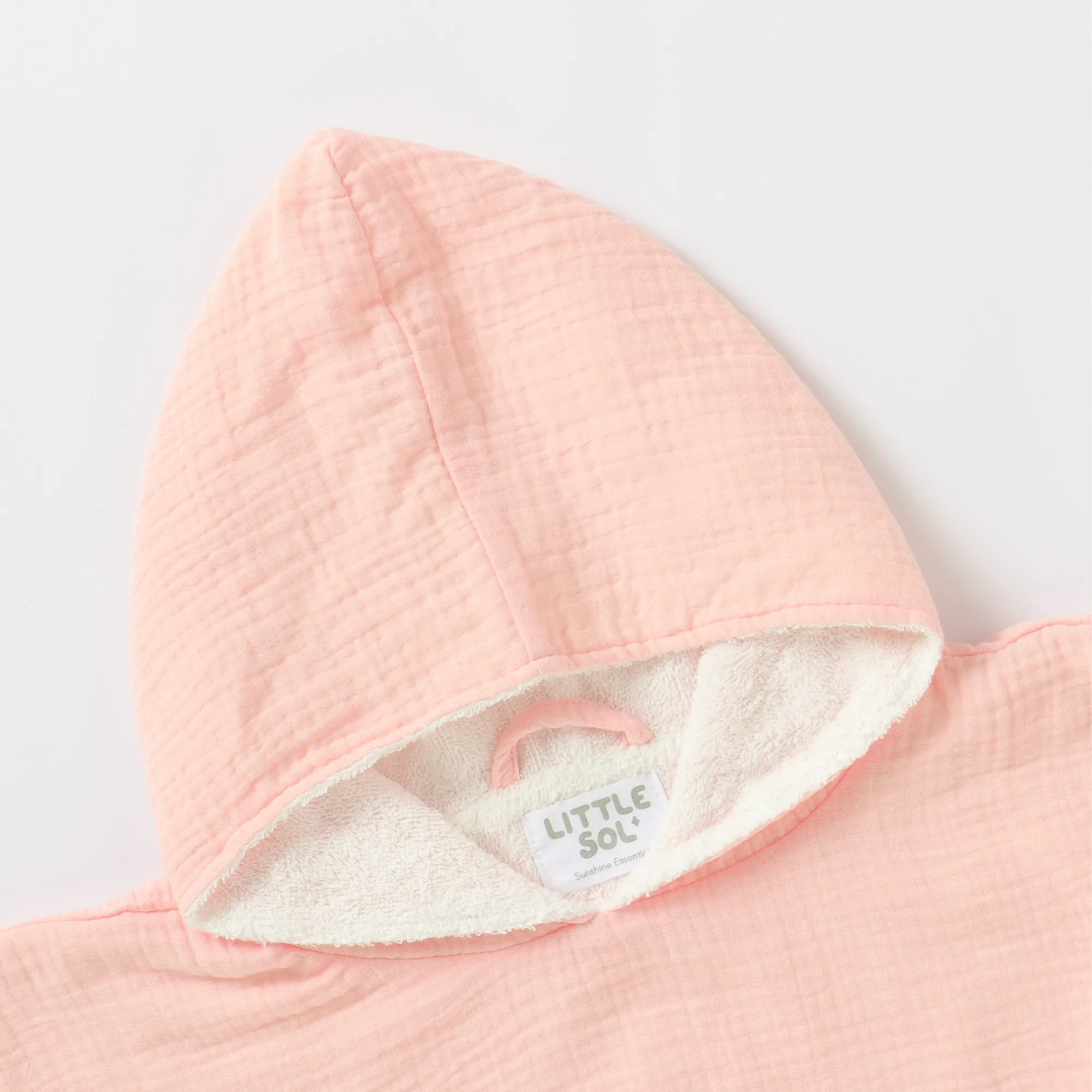 Hooded Beach Towel - Soft Pink (0 - 2 Years)