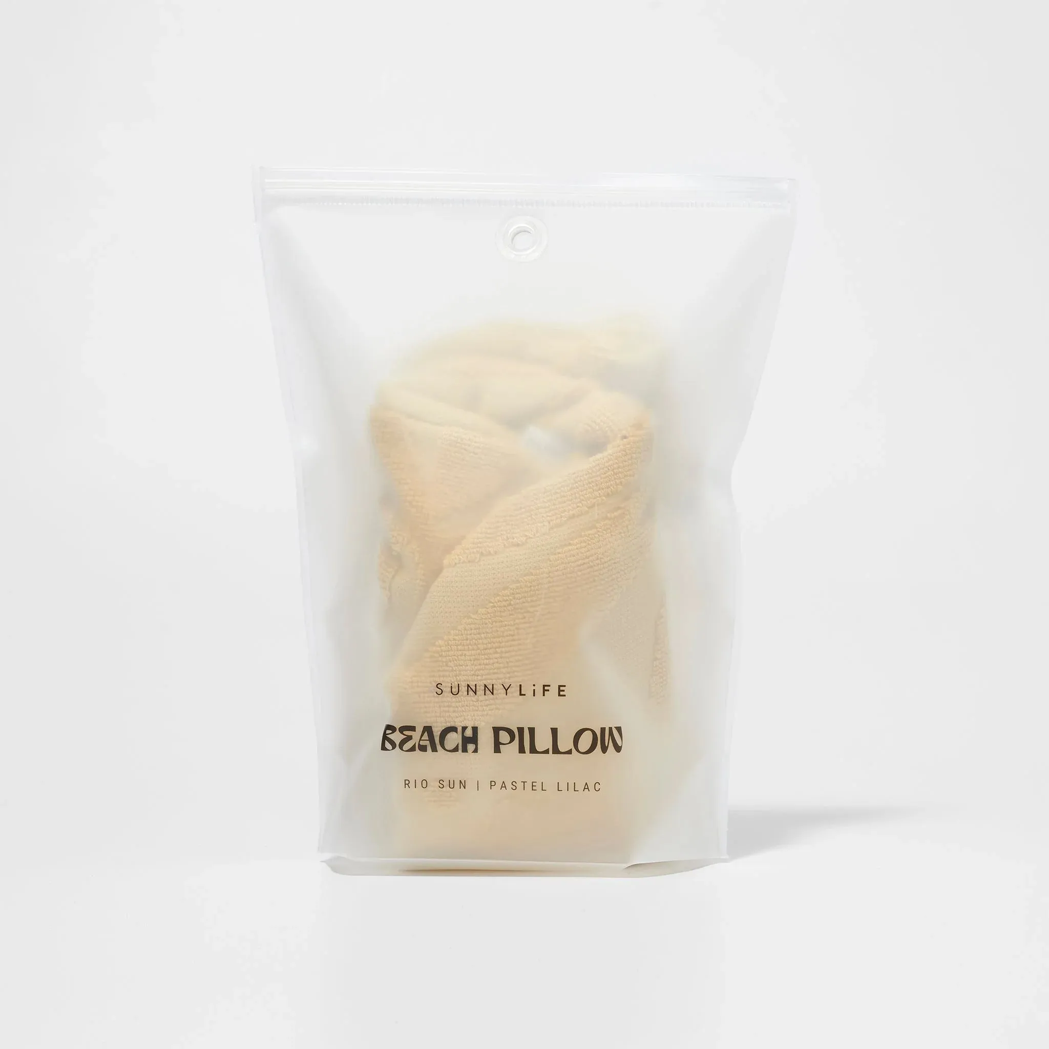 Inflatable Beach Pillow | Mango Bay Golden Mustard