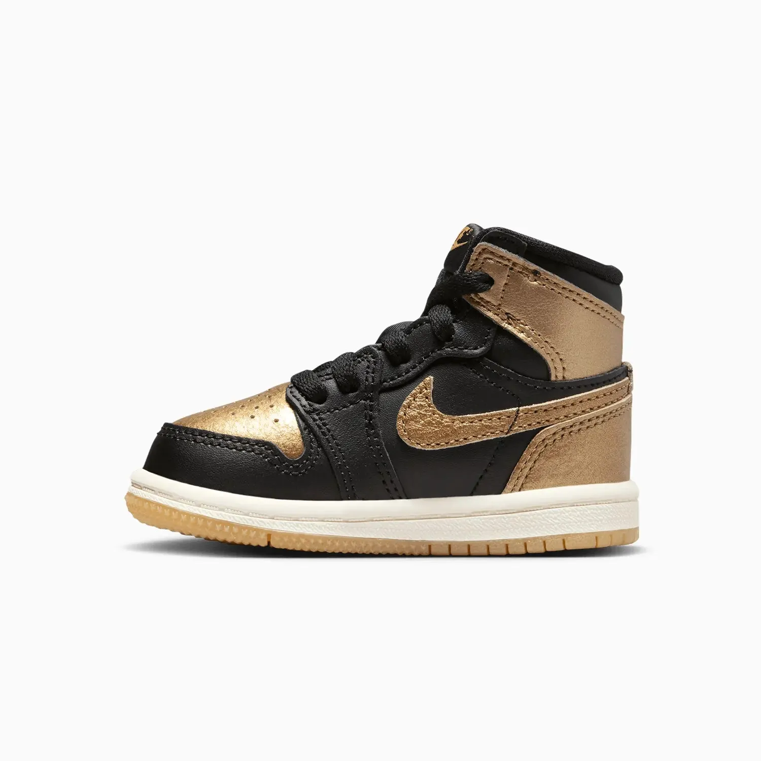 Kid's Air Jordan 1 Retro High OG "Black Metallic Gold" Toddlers