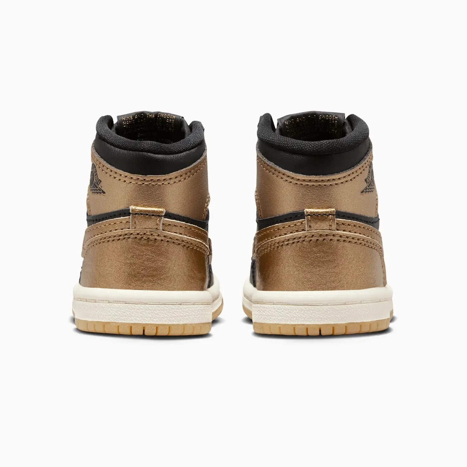 Kid's Air Jordan 1 Retro High OG "Black Metallic Gold" Toddlers