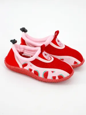 Kids Girl Watermelon Printed Beach Shoes,Light Pink